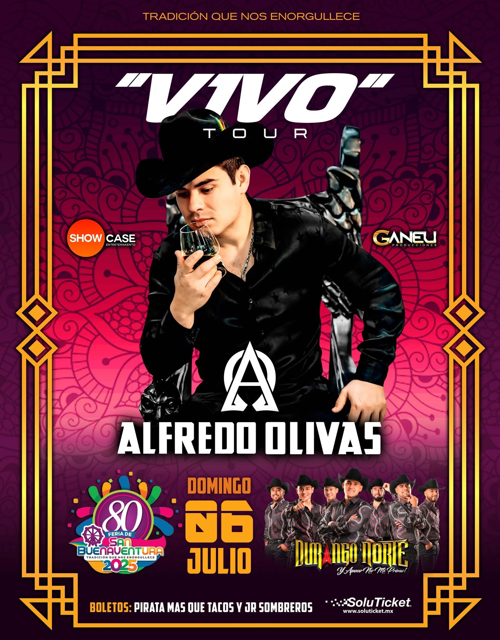 Alfredo Olivas en la Feria San Buenaventura 2025