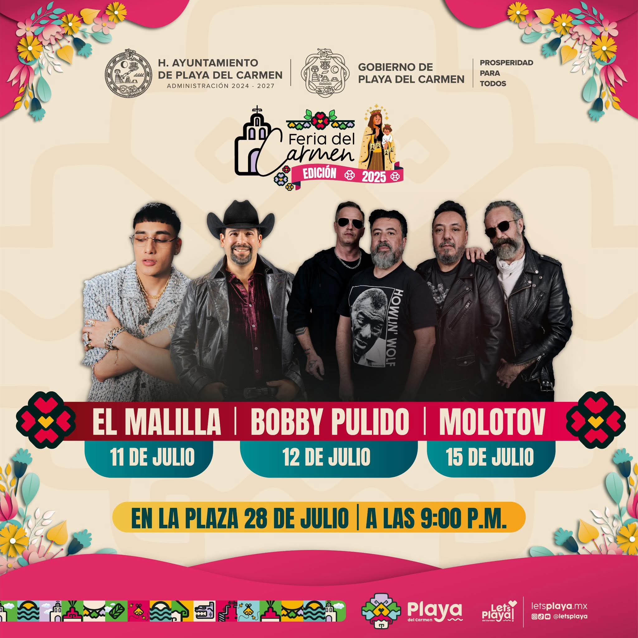 Cartelera Artística - Feria Playa del Carmen 2025
