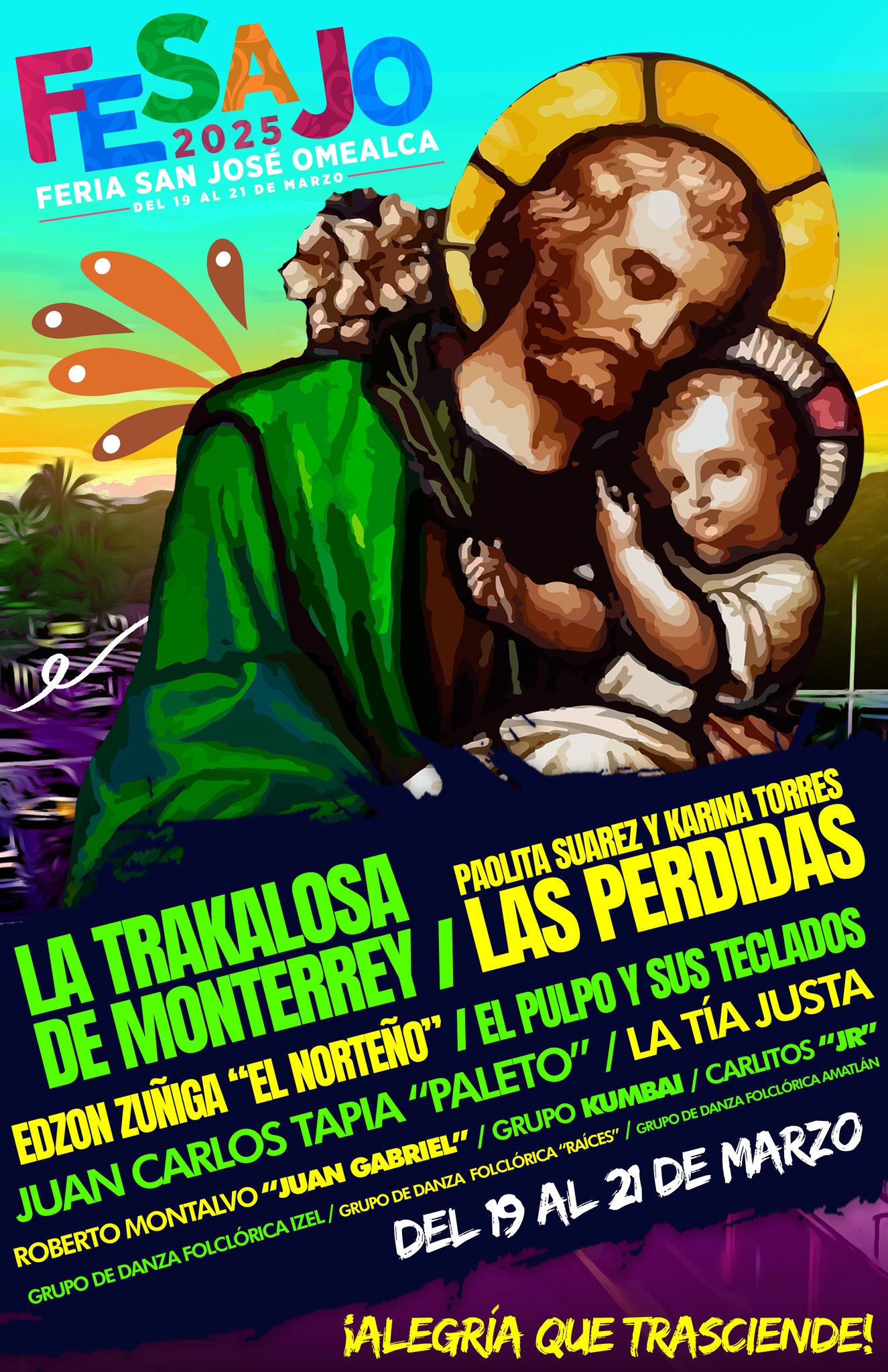 Lineup de la Feria San José Omealca 2025