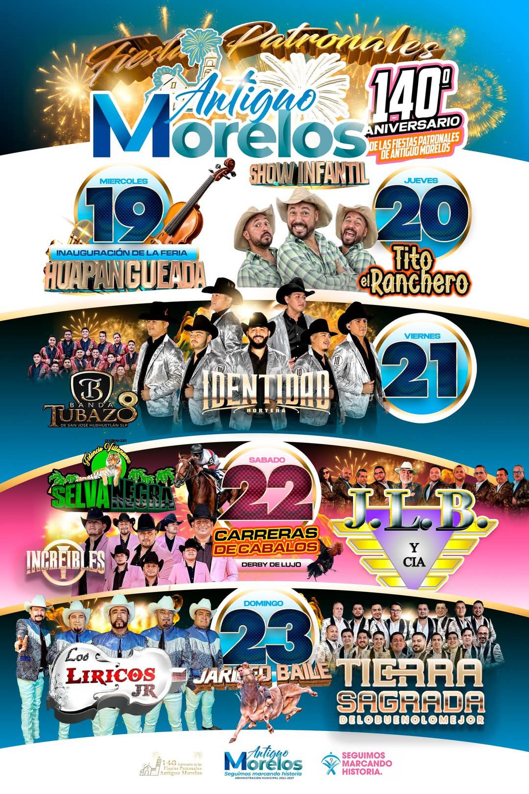 Elenco estelar Feria Antiguo Morelos 2025