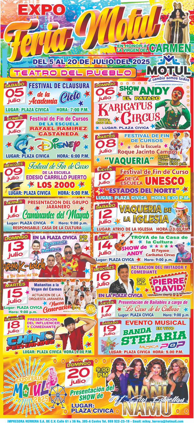 Teatro del Pueblo Expo Feria Motul 2025