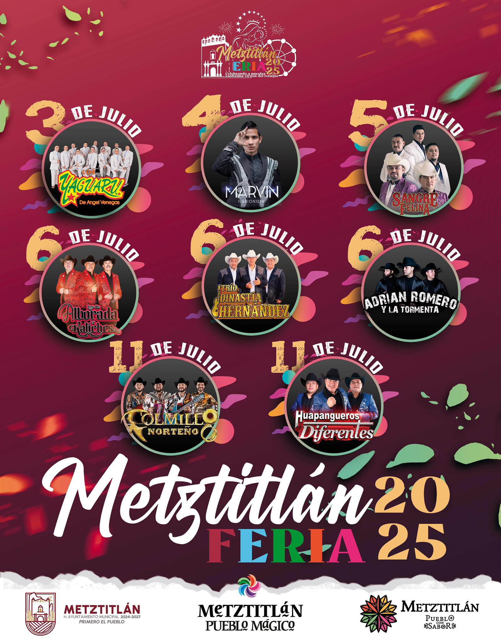 Elenco - Feria Metztitlán 2025