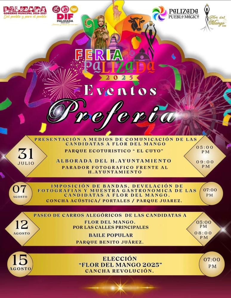 Eventos de pre Feria Palizada 2025
