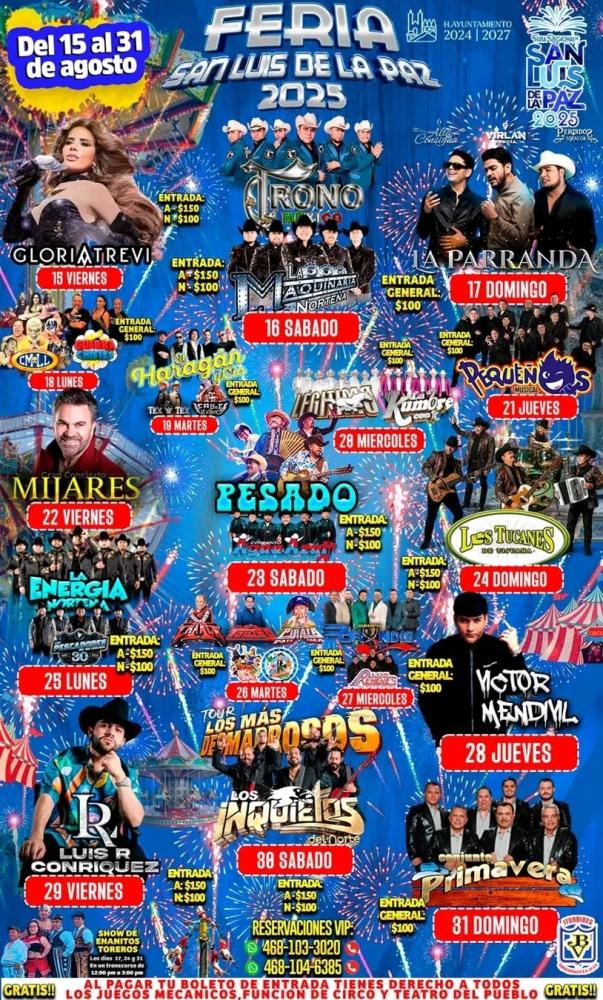 Cartelera - Feria Regional San Luis de la Paz 2025
