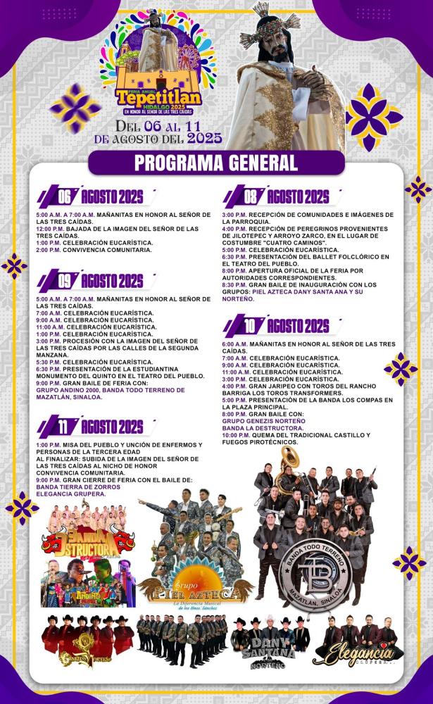 Programa - Feria Tepetitlán 2025