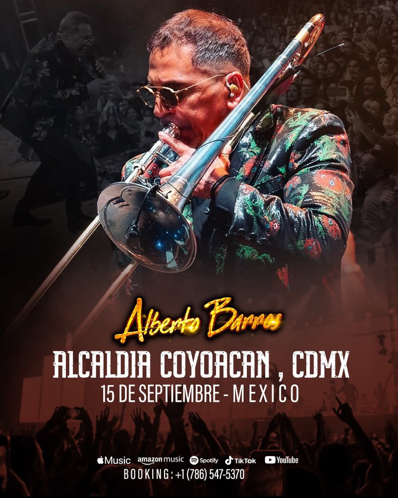 Alberto Barros en el Grito de Independencia 2025 en la Alcaldía Coyoacán