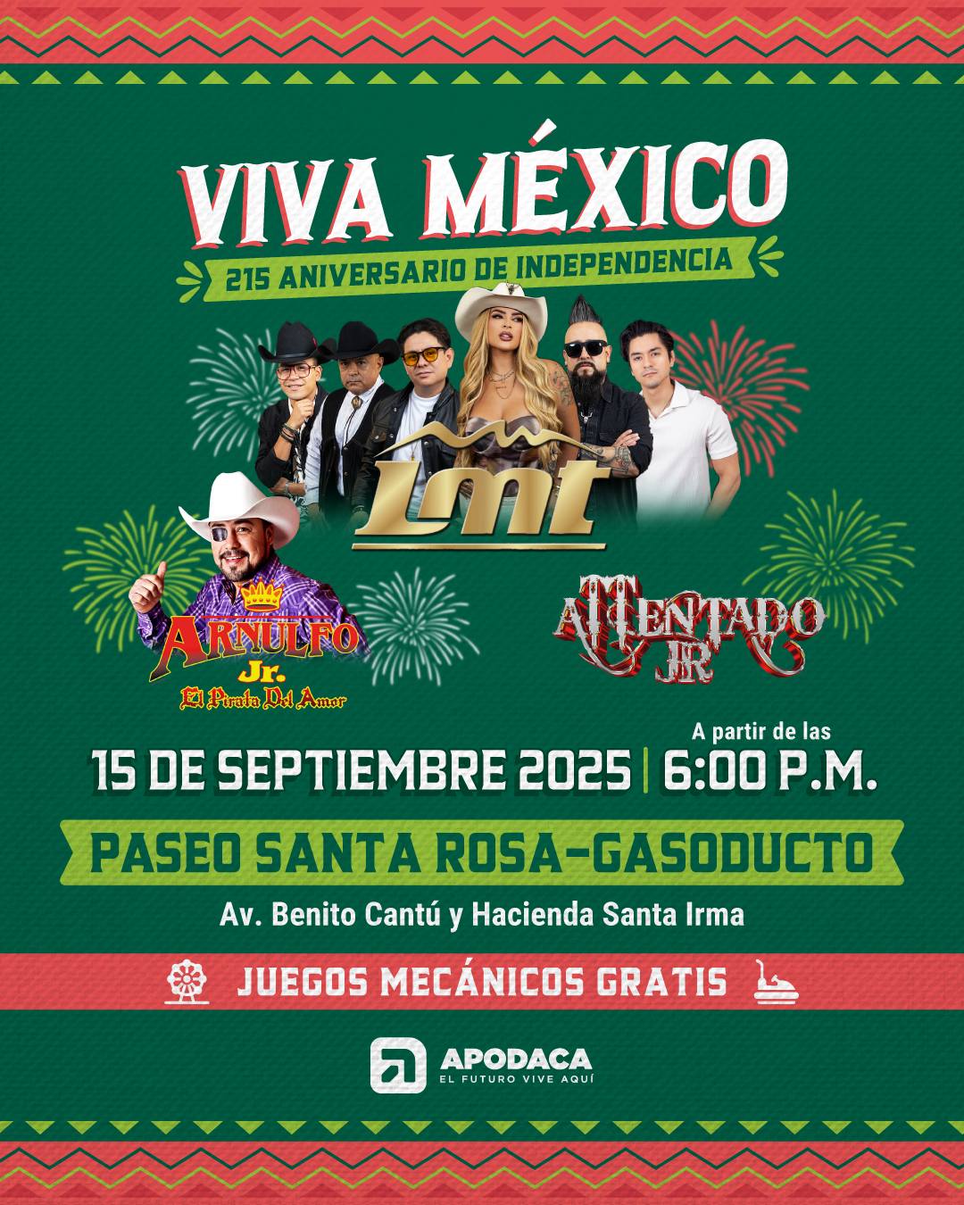 Grito de Independencia 2025 en Apodaca,