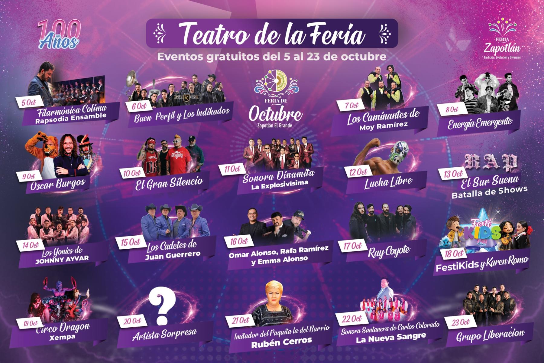 Teatro de la Feria - Feria de Octubre Zapotlán El Grande 2025