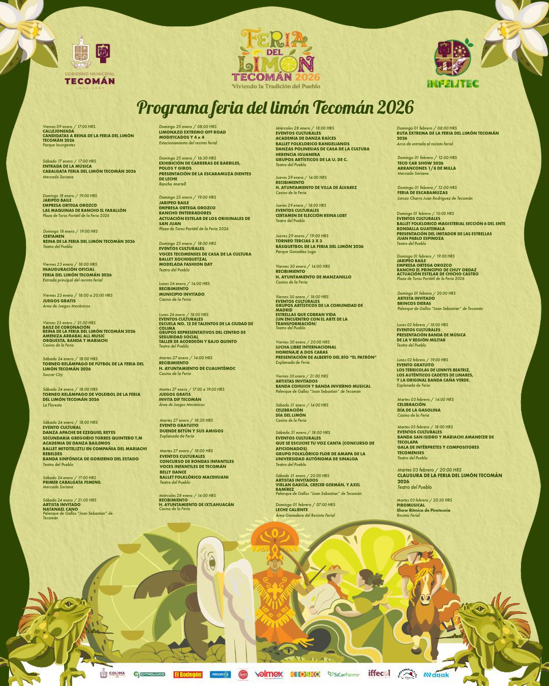 Programa Feria del Limón Tecomán 2026