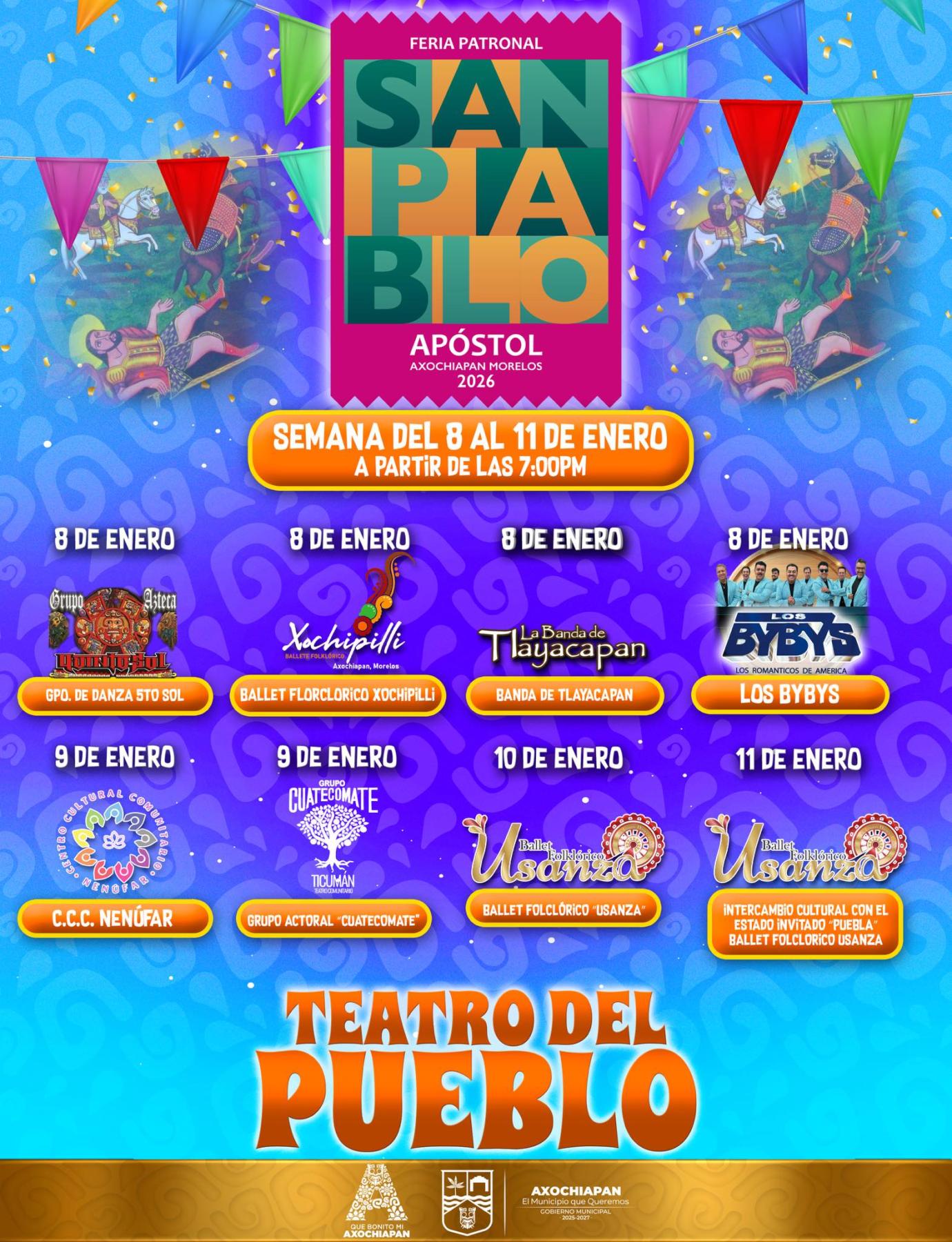 Cartelera artística Feria Axochiapan 2026
