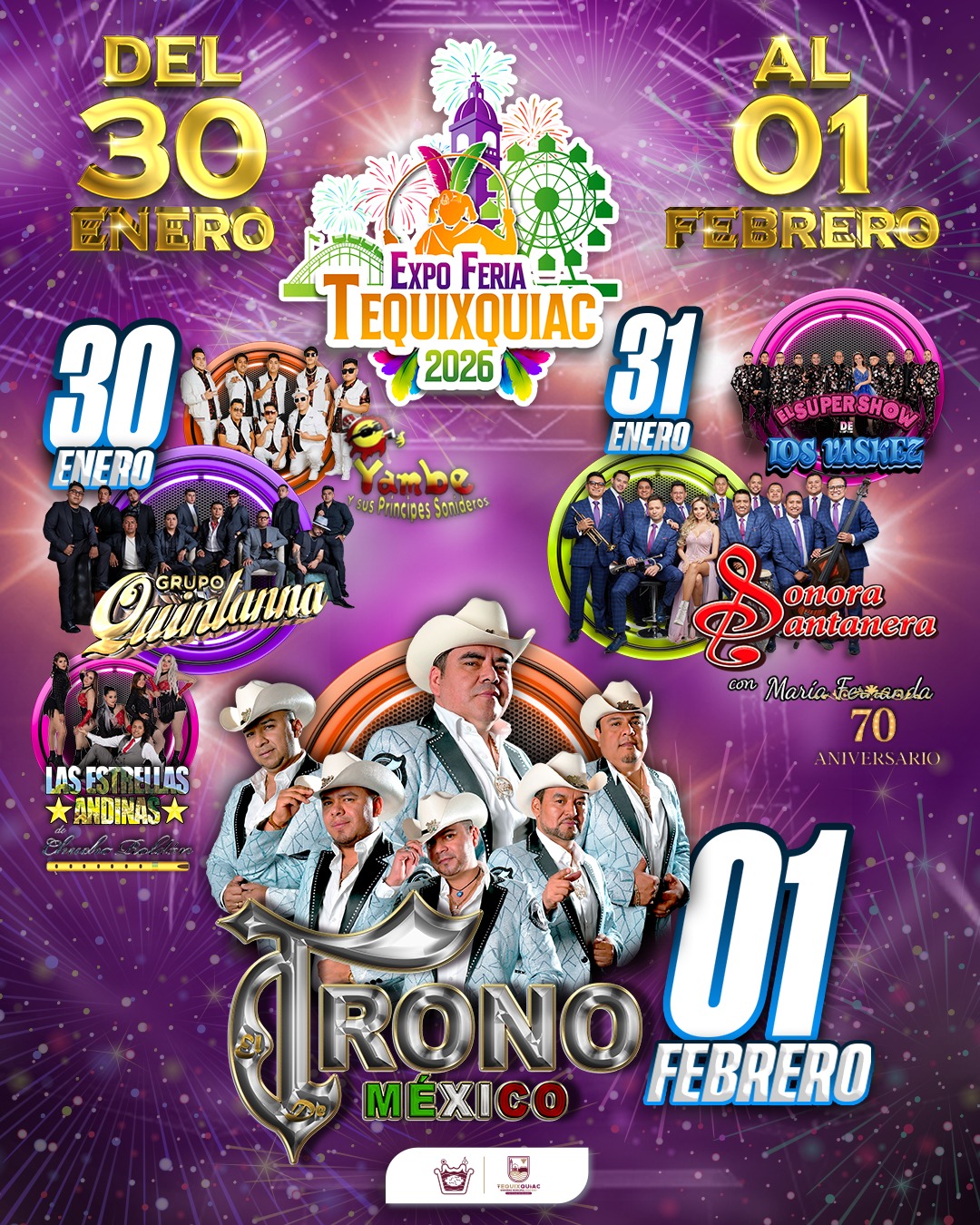 Cartelera estelar Feria Tequixquiac 2026