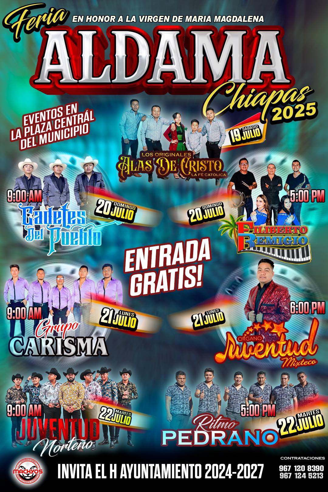 Elenco estelar, Feria Aldama Chiapas 2025
