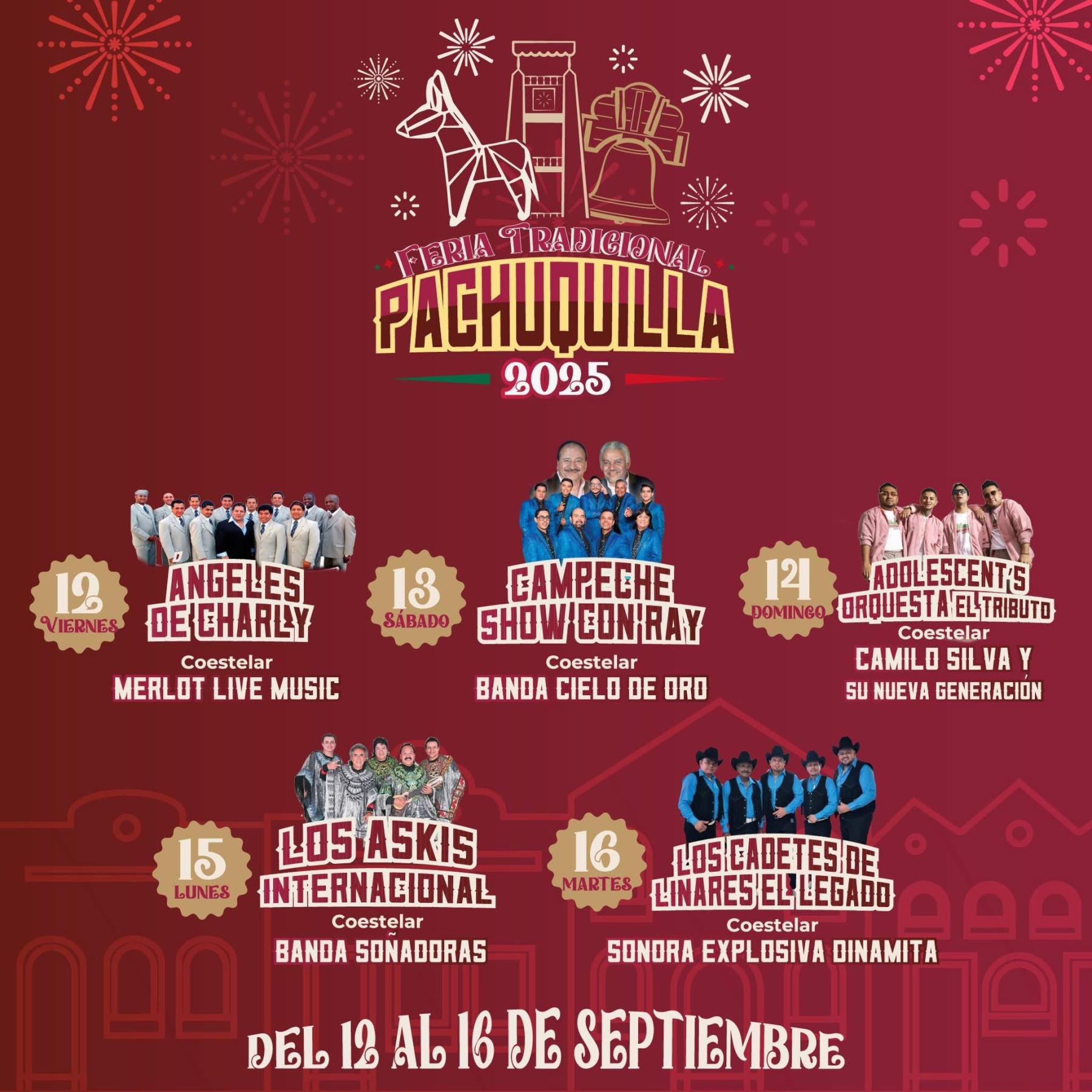 Cartelera estelar Feria Tradicional Pachuquilla 2025