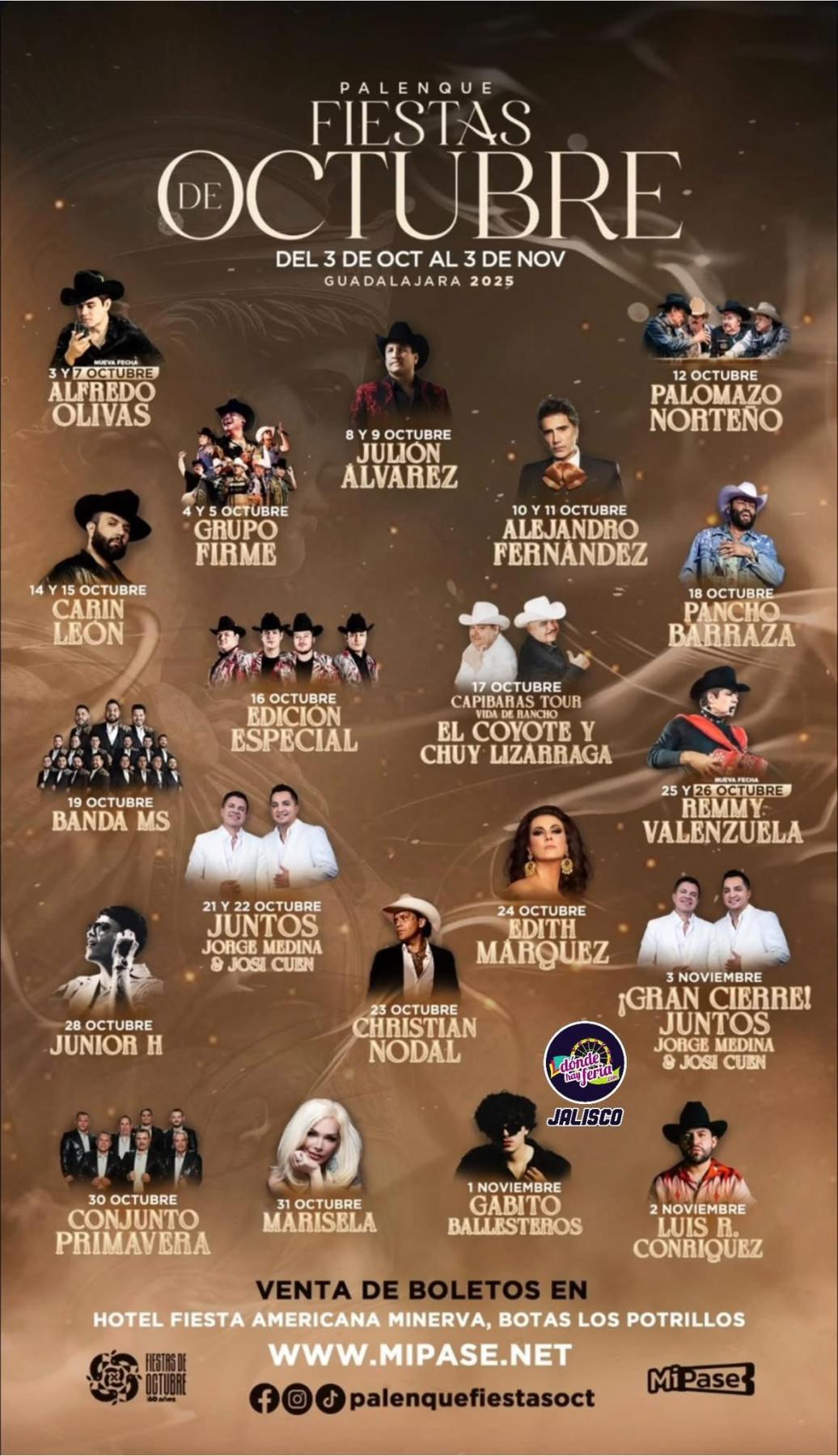 Palenque Fiestas de Octubre 2025