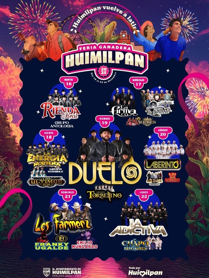 Cartelera Feria Ganadera Huimilpan 2025