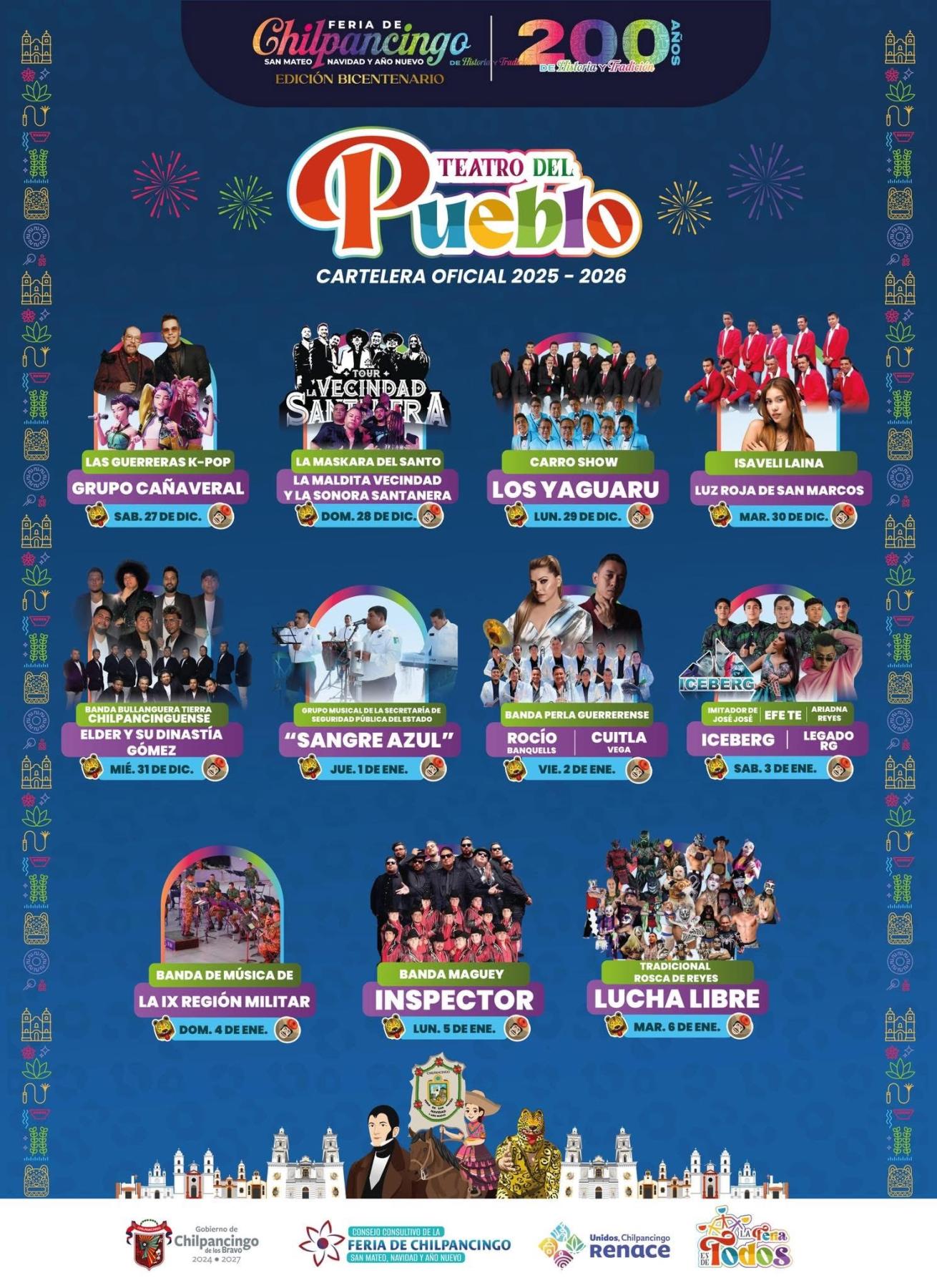 Feria de Chilpancingo, San Mateo, Navidad y Año Nuevo 2025 - 2026