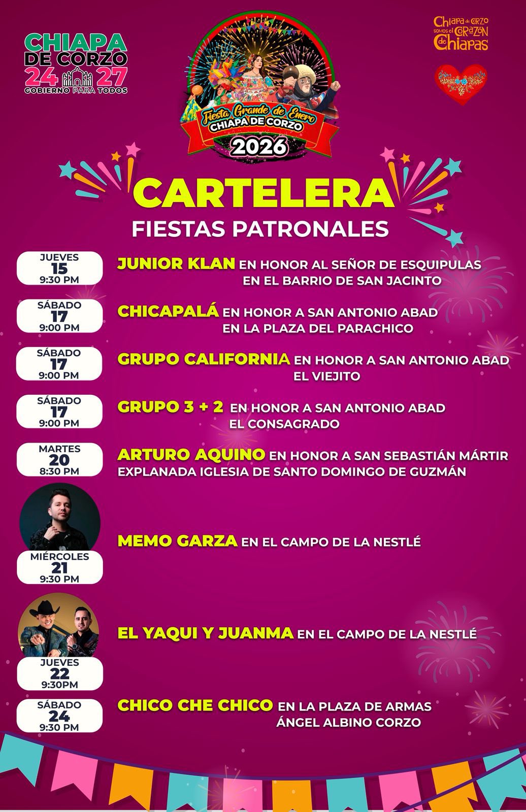 Fiesta Grande de Chiapa de Corzo 2026