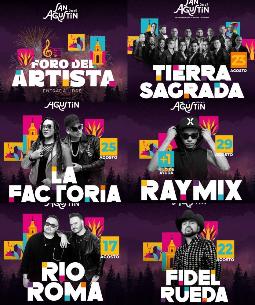 Cartelera - Feria San Agustín Tlaxco 2025