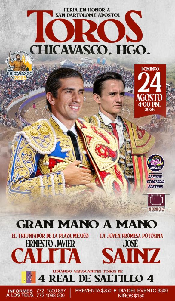 Corrida de Toros en la Feria Chicavasco 2025