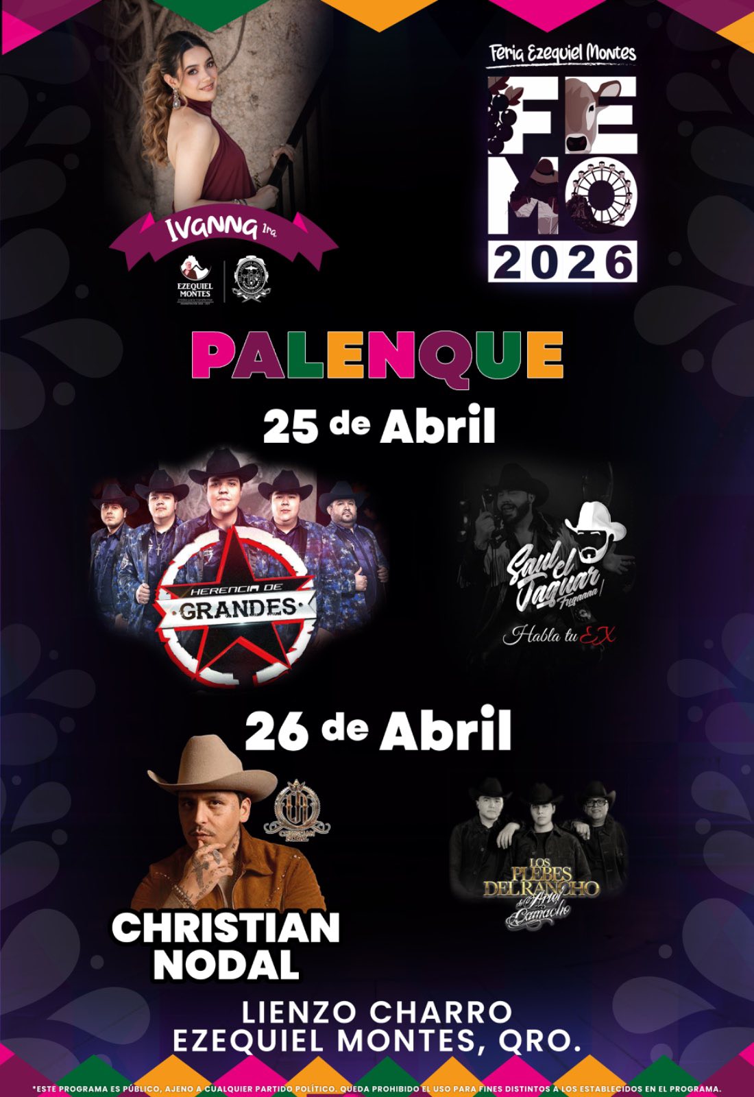 Palenque Feria Ezequiel Montes 2026