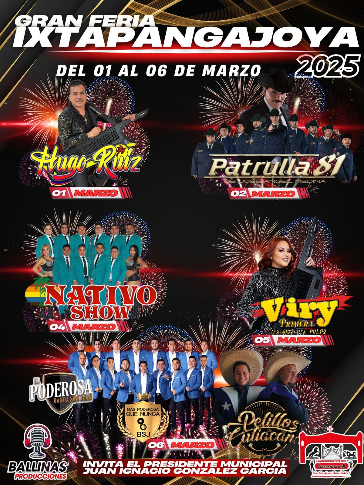 Programa de la Feria Ixtapangajoya 2025