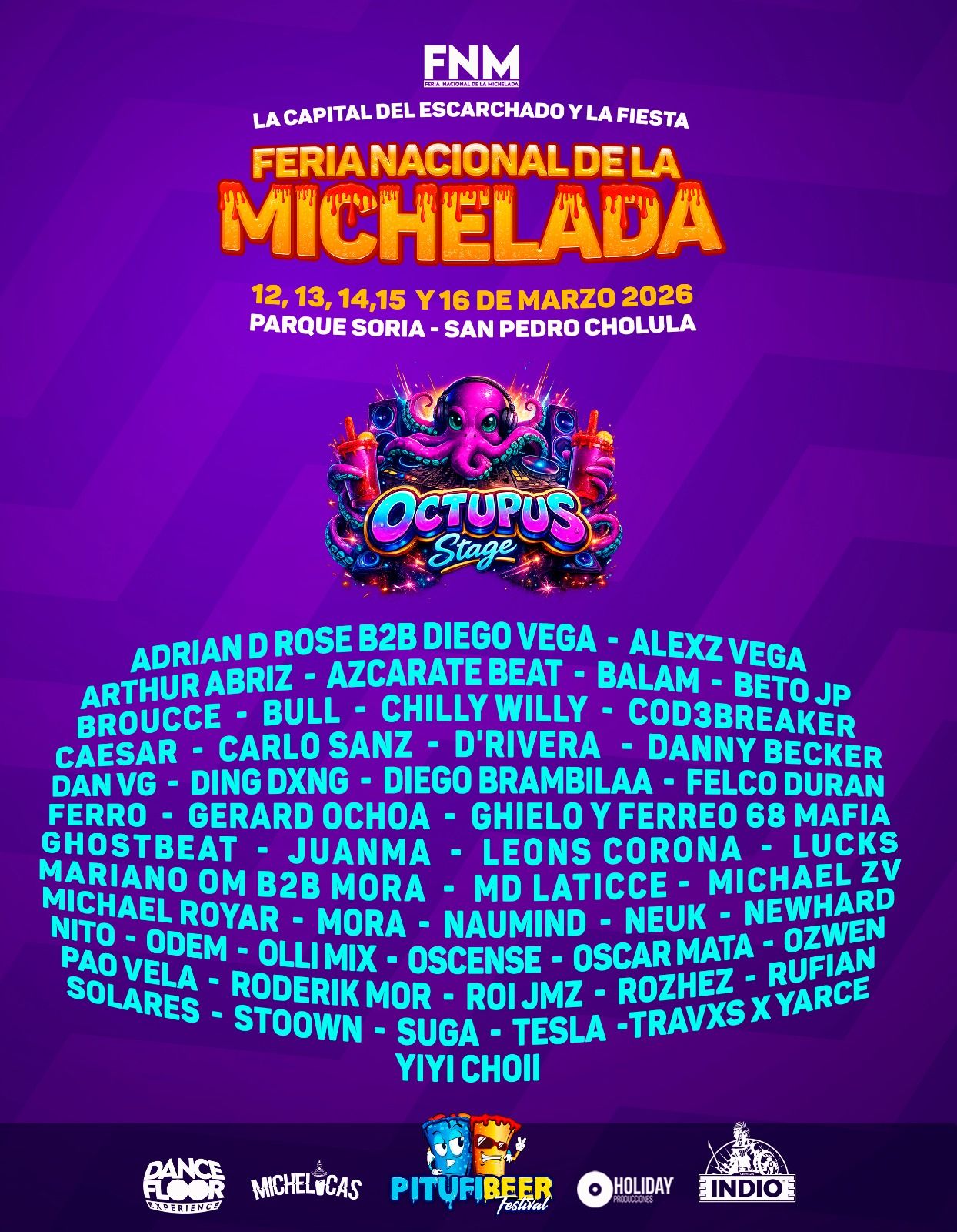 Octupus Stage Feria Nacional de la Michelada 2026