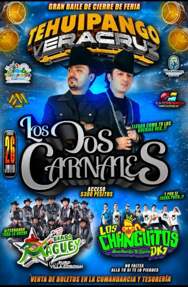 Los Dos Carnales en la Feria Tehuipango 2025