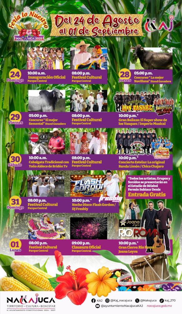 Programa - Feria Nacajuca 2025