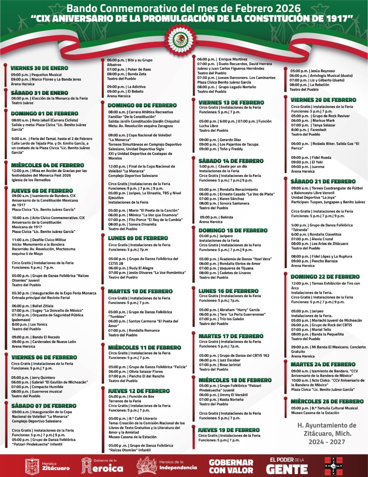 Programa Zitácuaro 2026